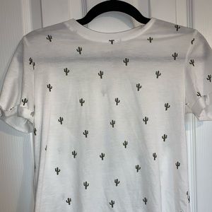 White cactus shirt